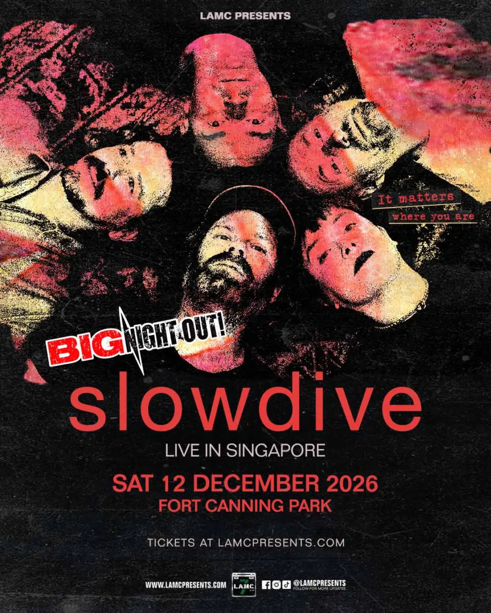 Slowdive live in Singapore Poster