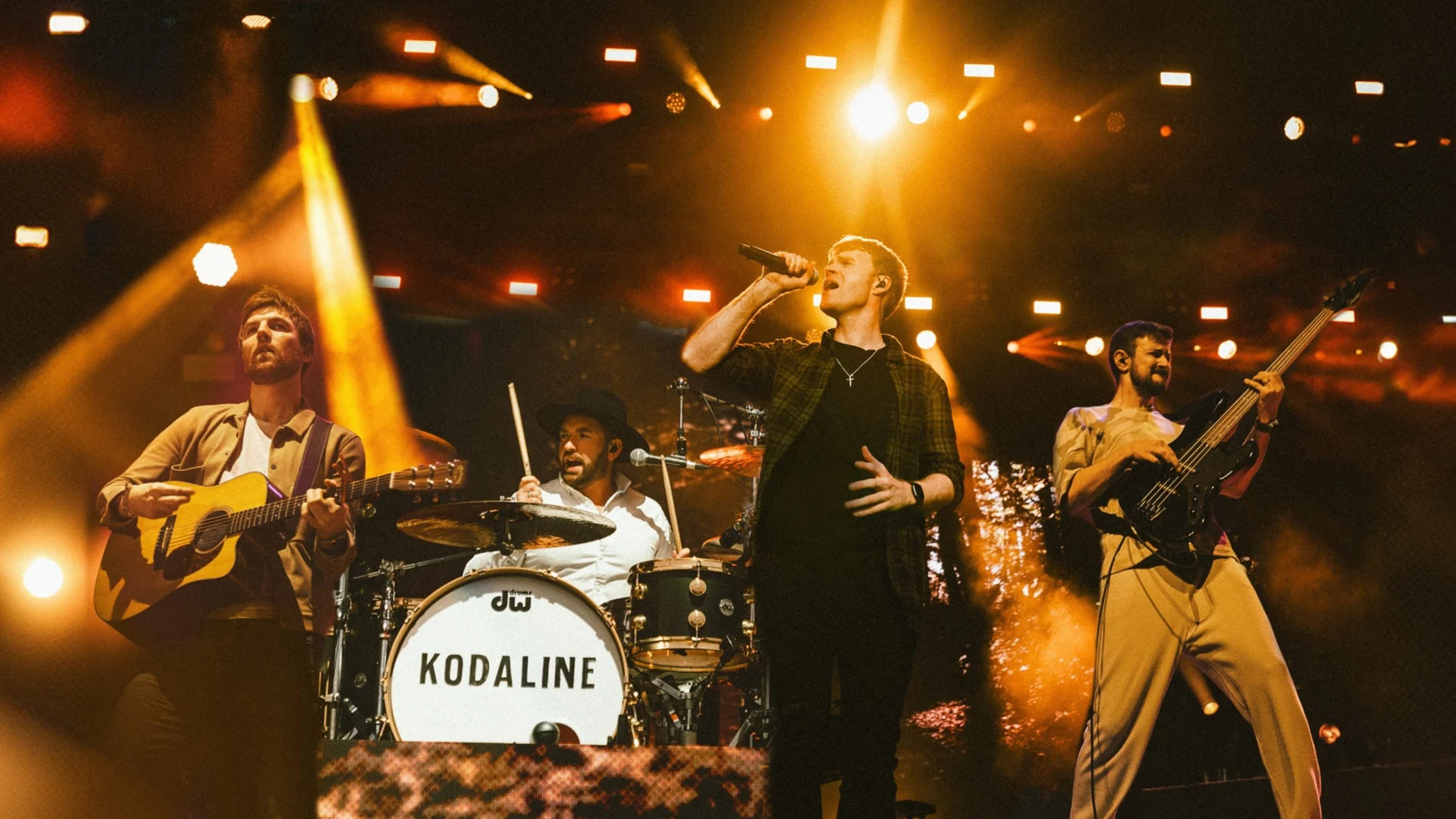Kodaline performing together on stage