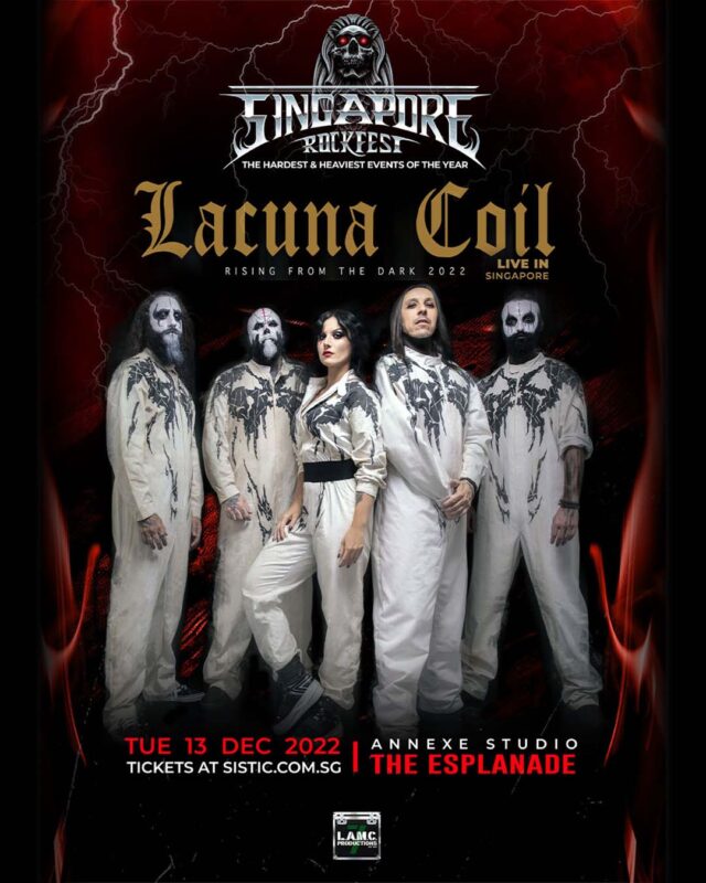 LACUNA COIL 2022 show poster
