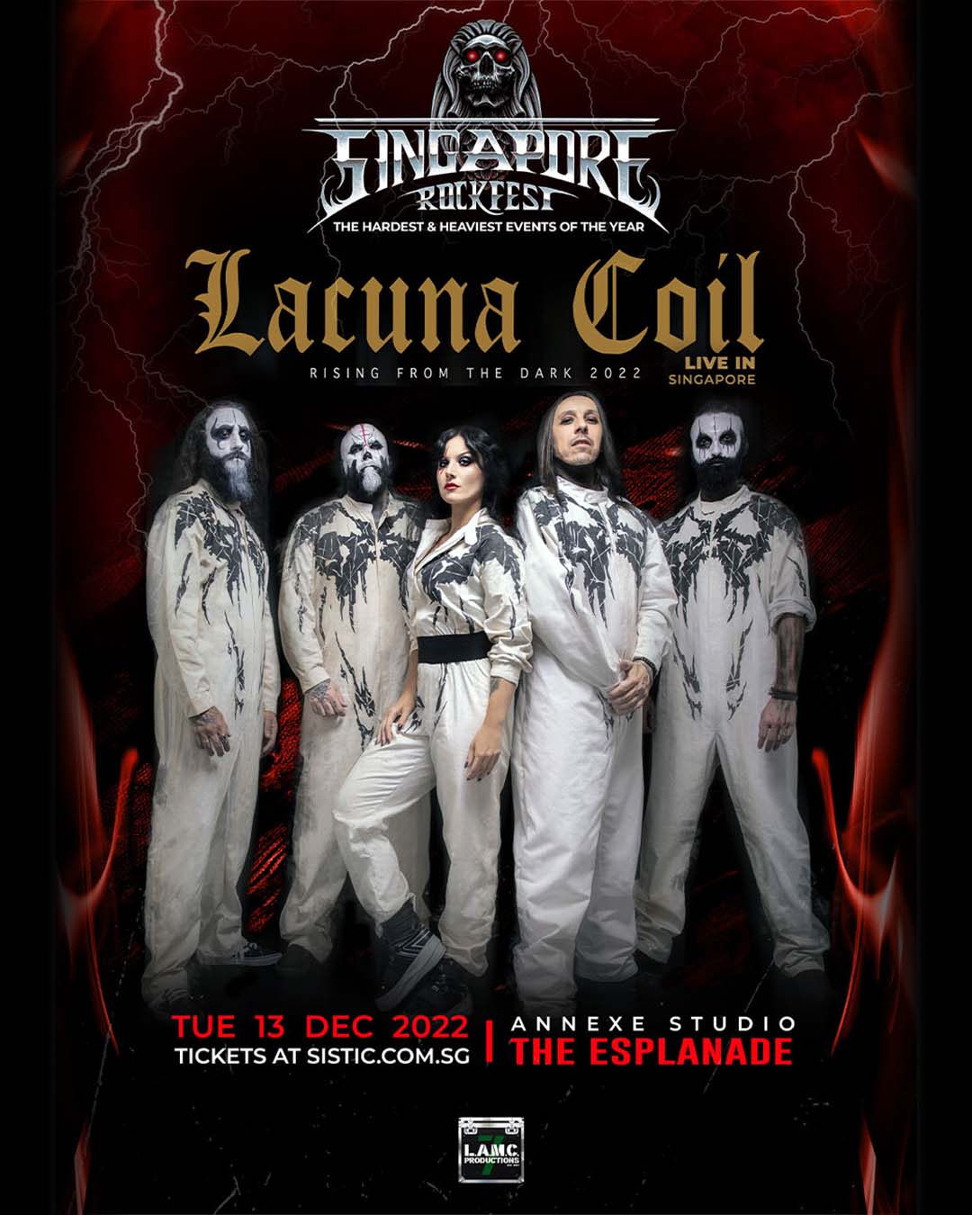 LACUNA COIL 2022 show poster