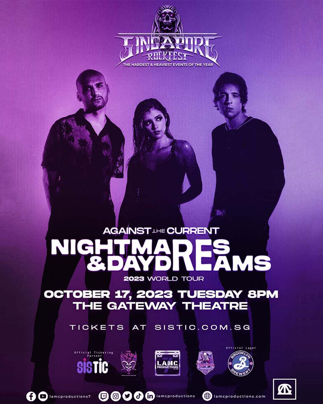 AGAINST THE CURRENT 2023 show poster