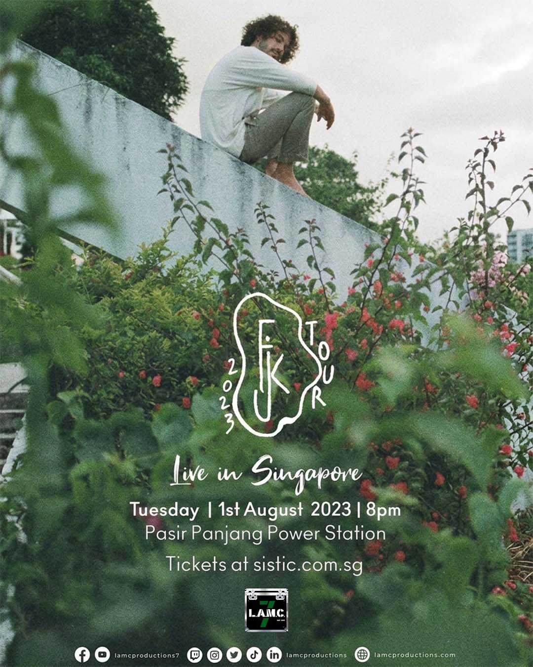 FKJ 2023 show poster