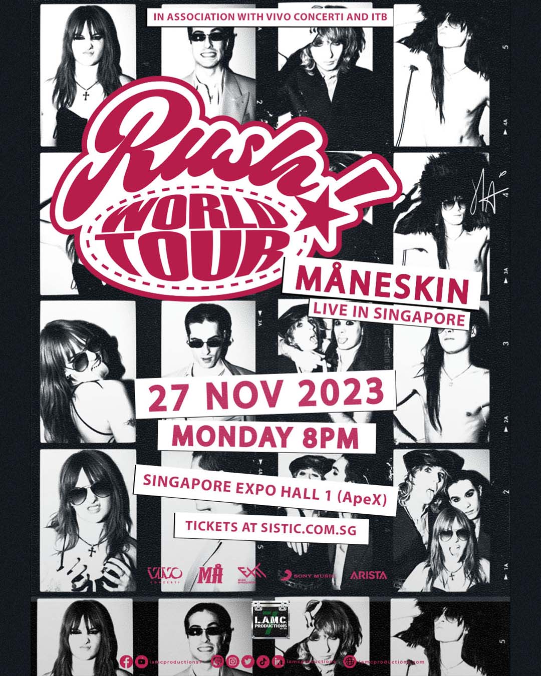 MÅNESKIN 2023 show poster