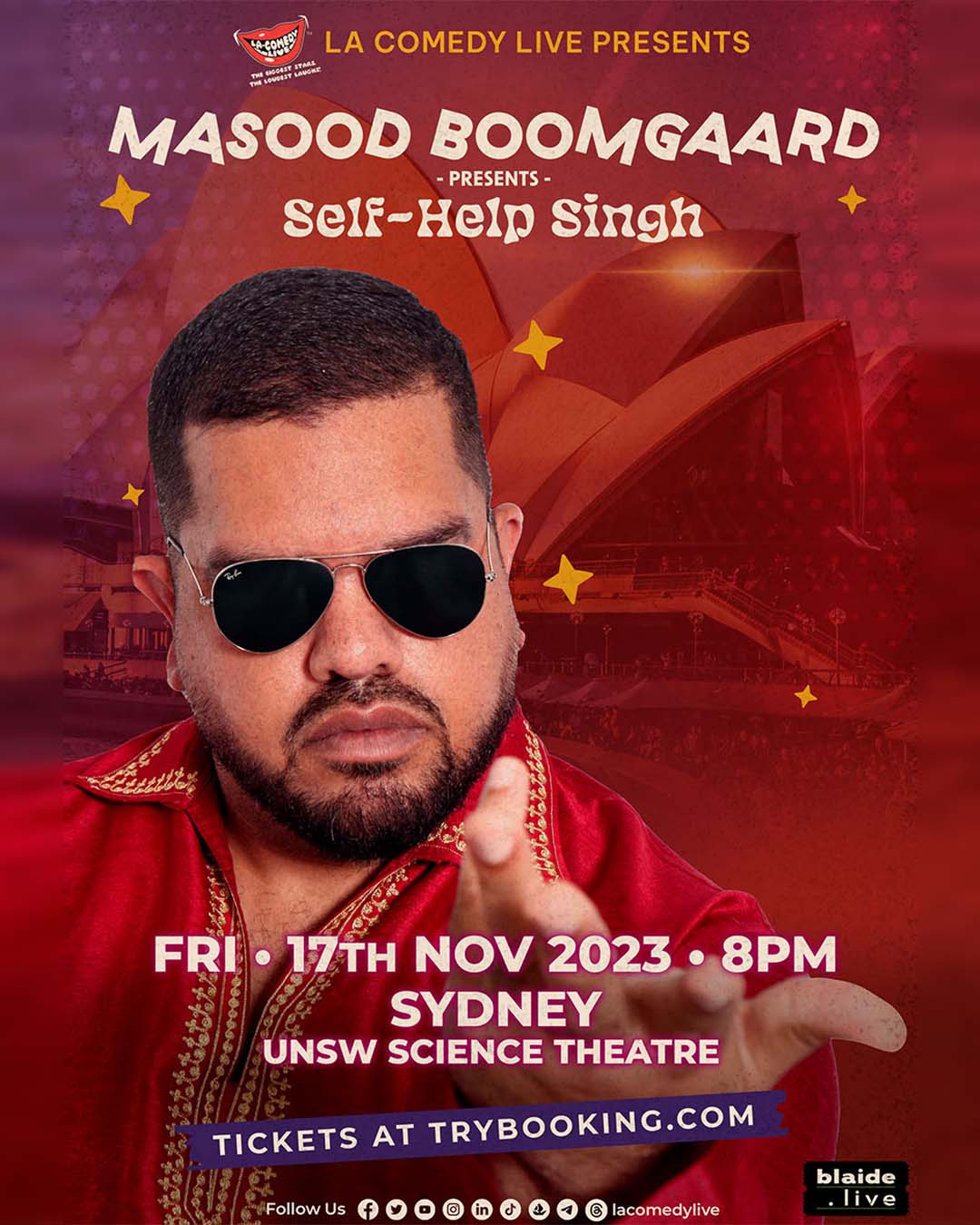 MASOOD BOOMGAARD 2023 show poster