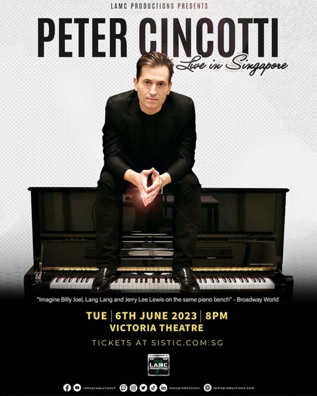 PETER CINCOTTI 2023 show poster