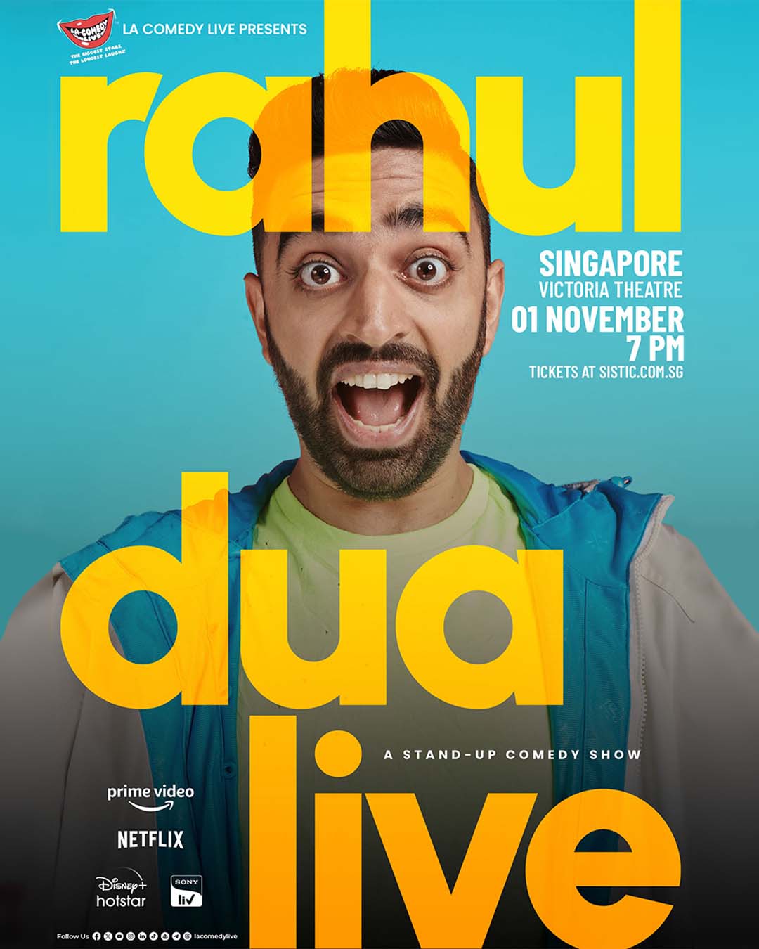 RAHUL DUA 2023 show poster