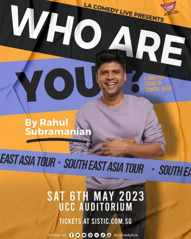 RAHUL SUBRAMANIAN 2023 show poster