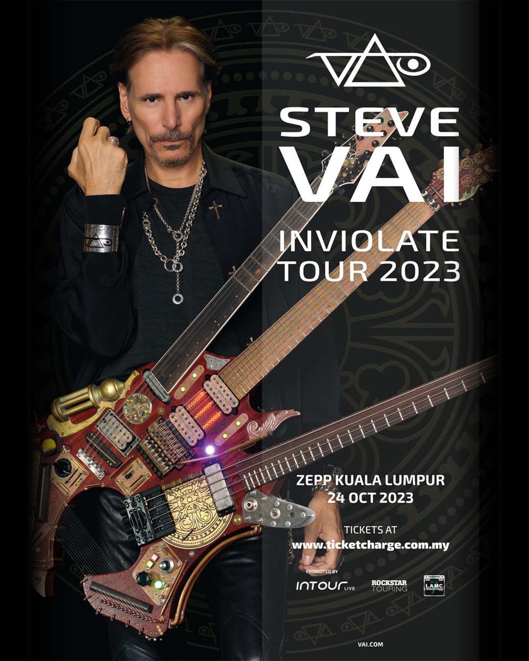 STEVE VAI 2023 show poster