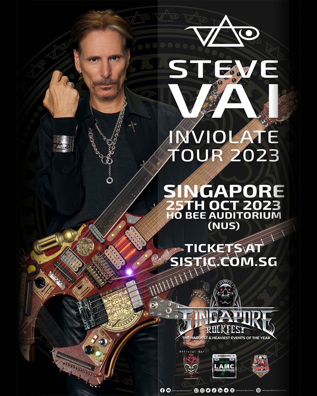 STEVE VAI 2023 show poster