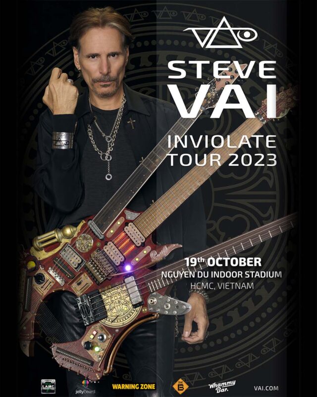 STEVE VAI 2023 show poster