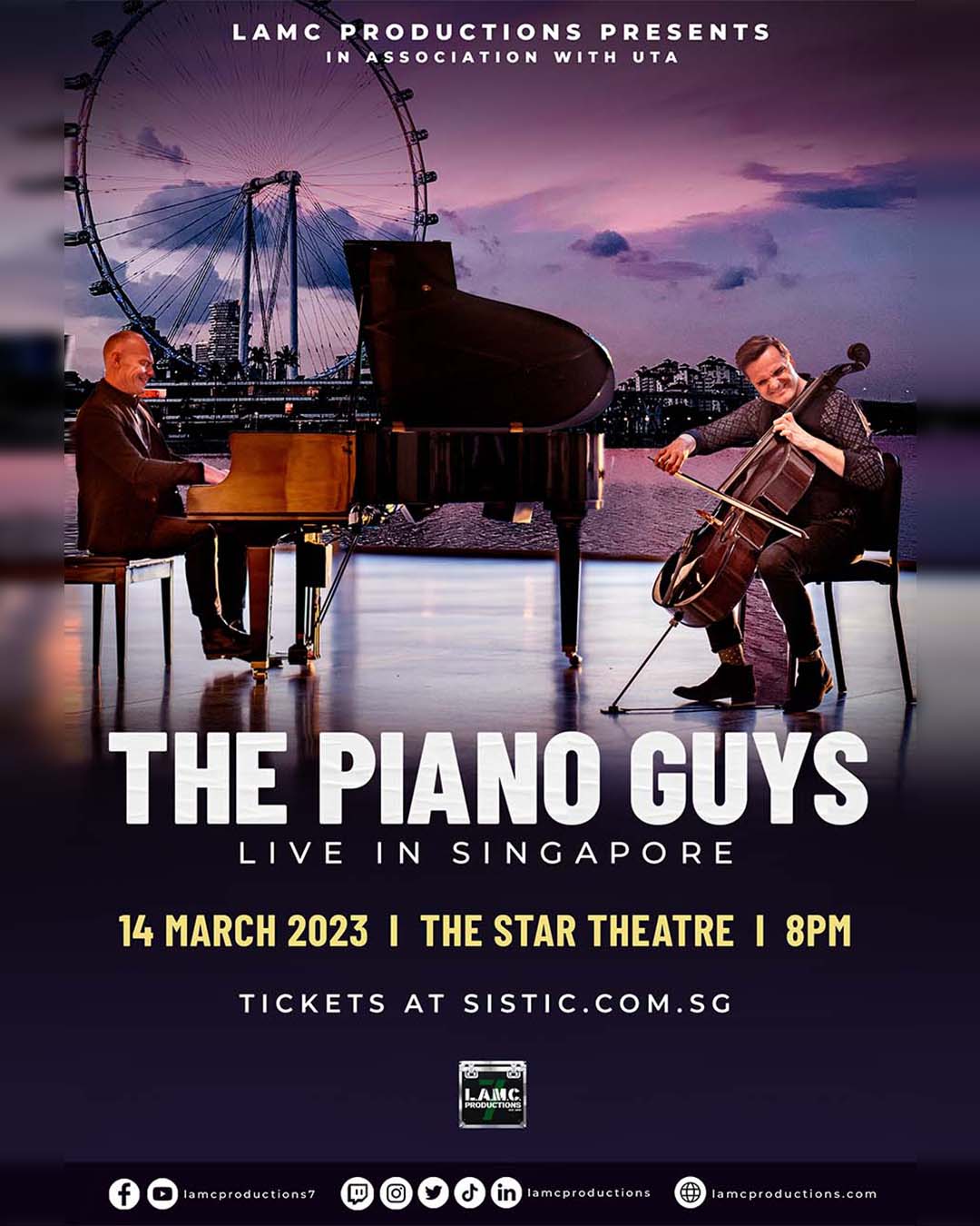 THE PIANO GUYS 2023 show poster