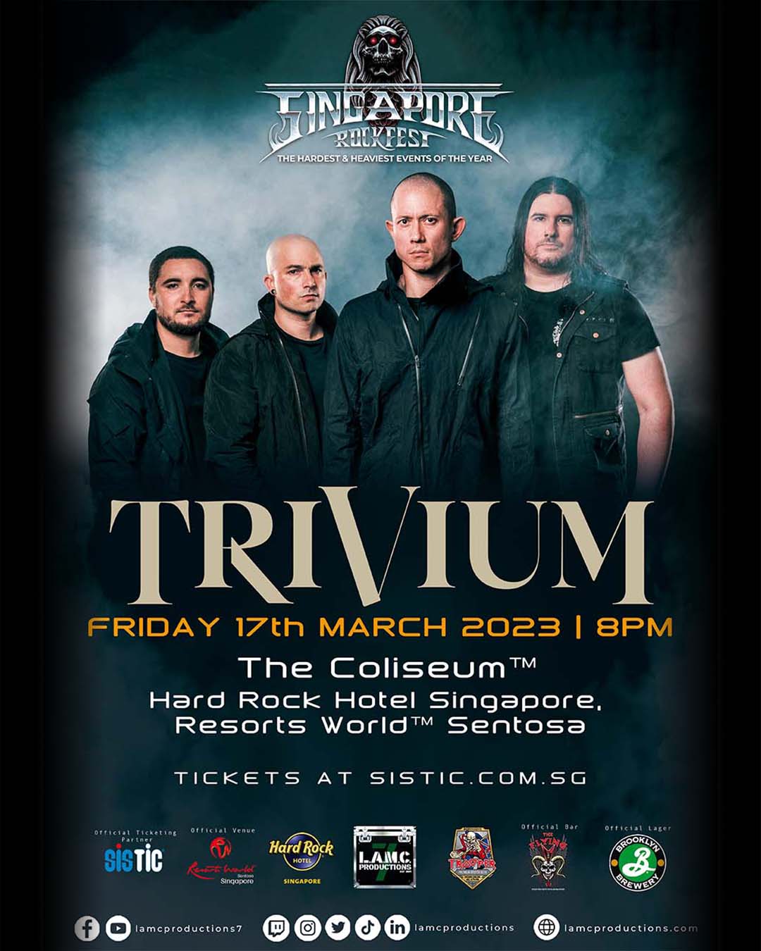 TRIVIUM 2023 show poster