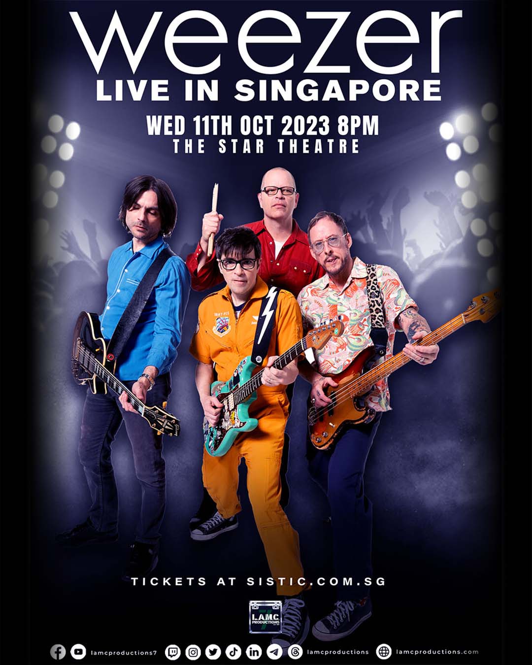 WEEZER 2023 show poster