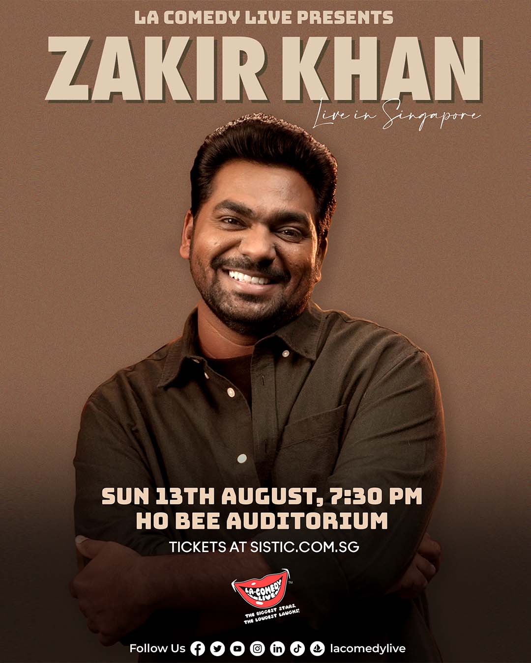 ZAKIR KHAN 2023 show poster