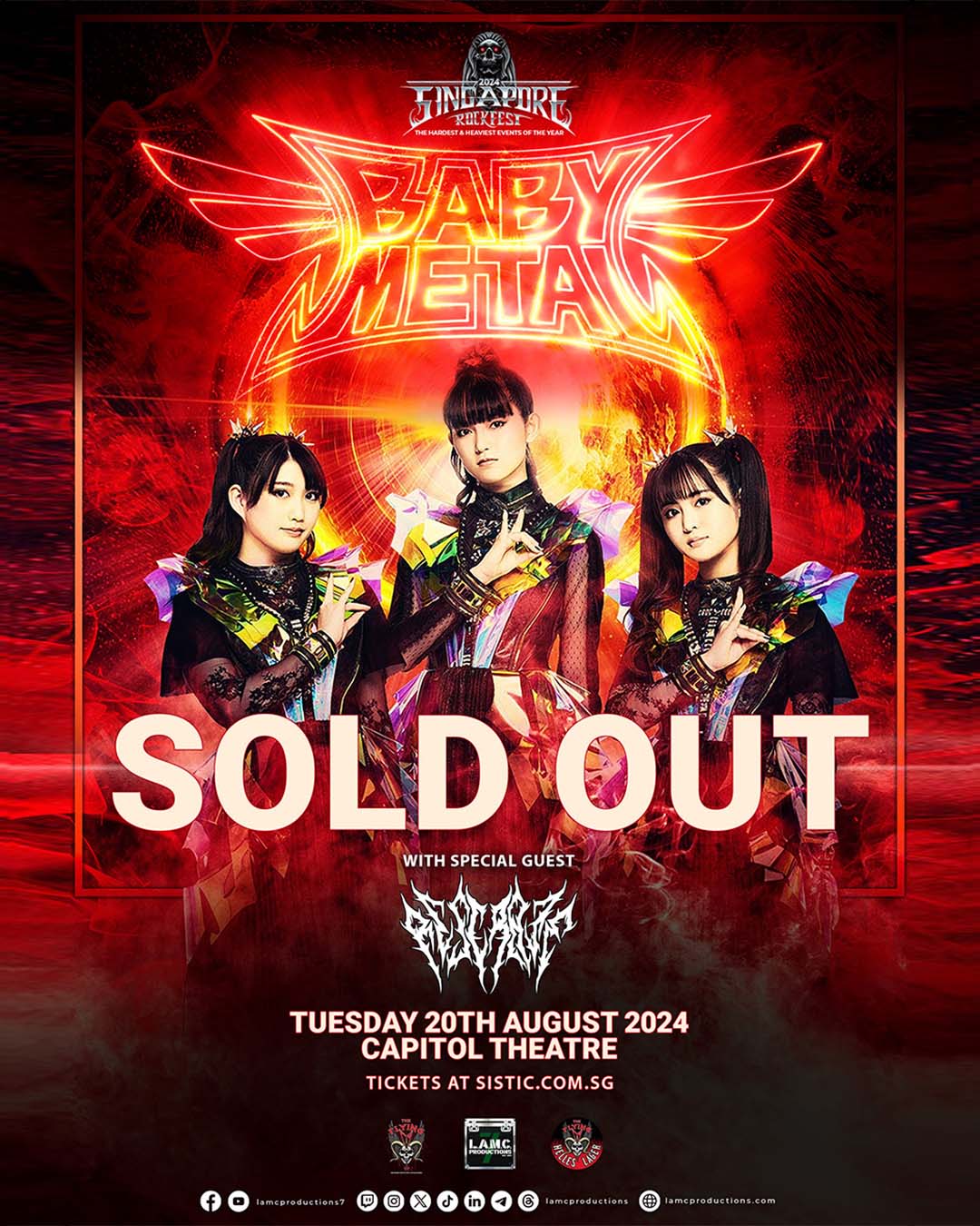 BABYMETAL 2024 show poster
