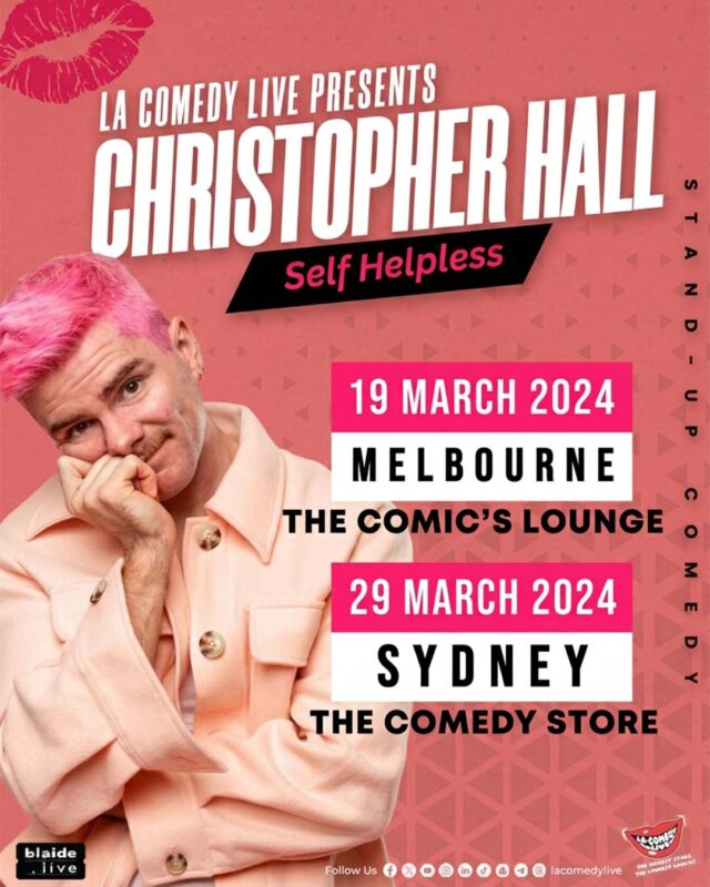 CHRISTOPHER HALL 2024 show poster