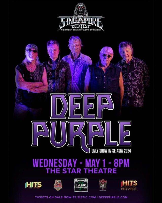 DEEP PURPLE 2024 show poster