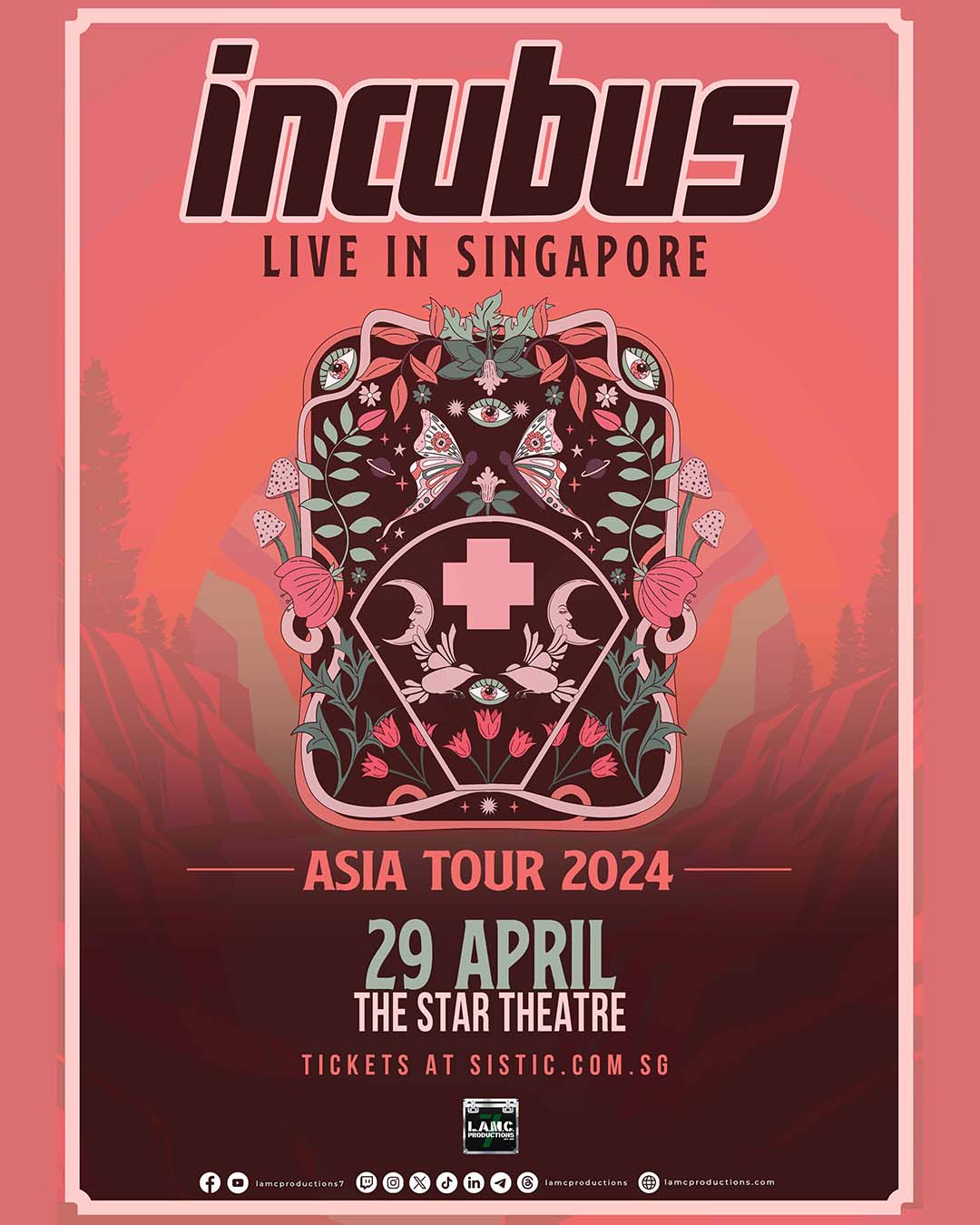INCUBUS 2024 show poster