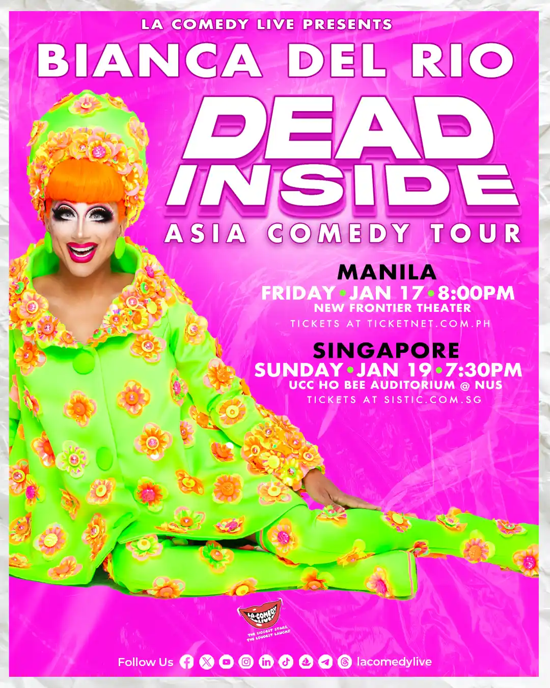 BIANCA DEL RIO 2025 show poster