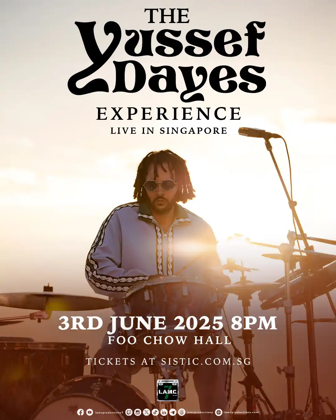 YUSSEF DAYES 2025 show poster