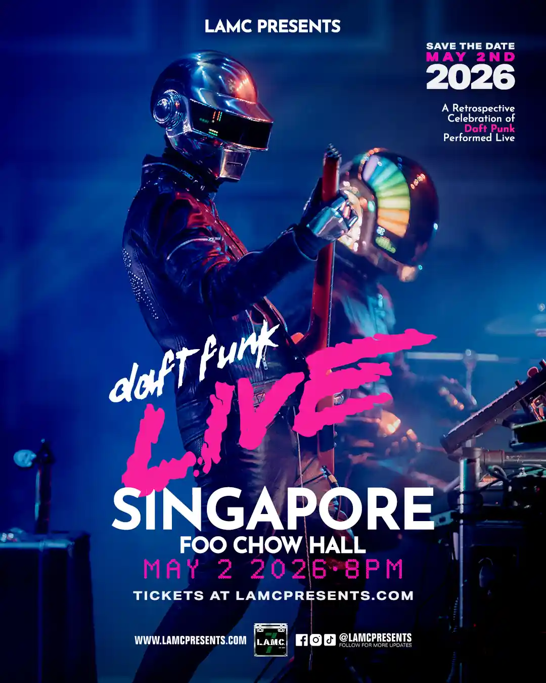 daft funk 2026 show poster