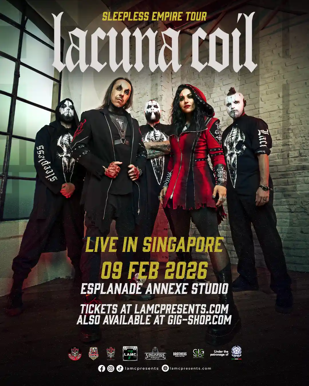 lacuna coil 2026 show poster